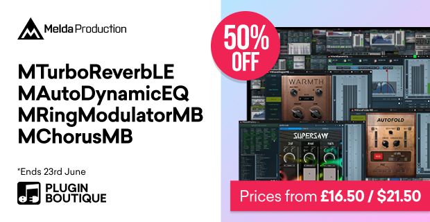 MeldaProduction MTurboReverbLE MAutoDynamicEQ MRingModulatorMB MChorusMB Eternal Madness Sale