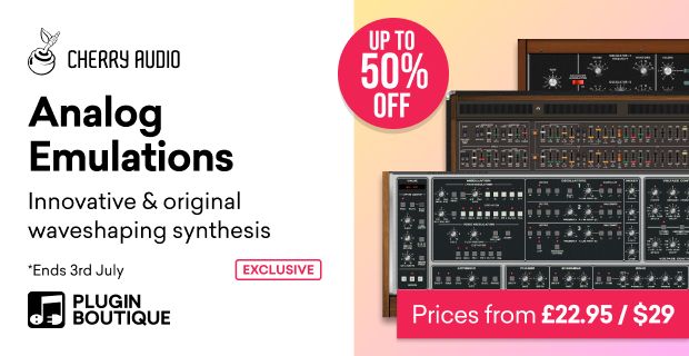 Cherry Audio Analog Emulations Sale (Exclusive)