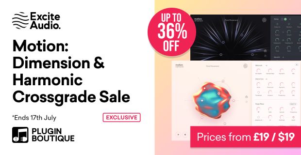 Excite Audio Motion Dimension & Harmonic Crossgrade Sale