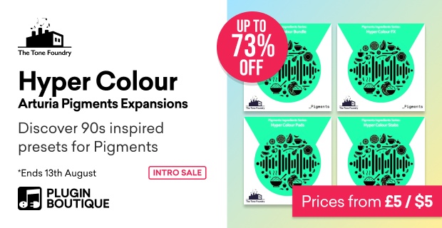 The Tone Foundry Arturia Pigments Presets Intro Sale (Exclusive)