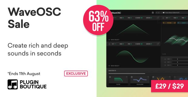 Plugin Boutique WaveOsc Sale (Exclusive)
