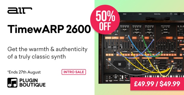 AIR Music Technology TimewARP 2600 Intro Sale