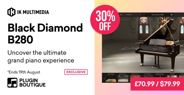 IK MultimediaIK Multimedia Pianoverse Black Diamond B280 Sale (Exclusive)