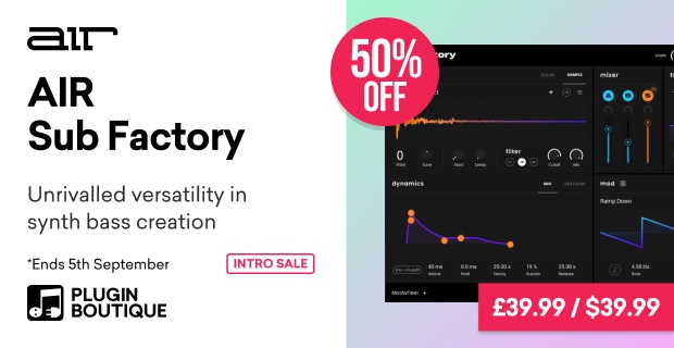 AIR Music Technology Sub Factory Intro Sale