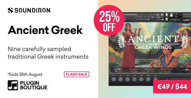 Soundiron Ancient Greek Winds Flash Sale (Exclusive)