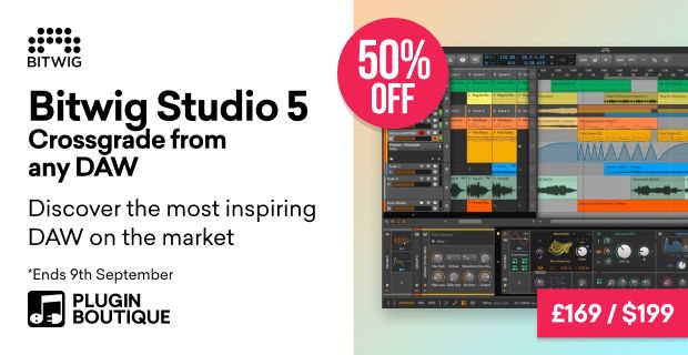Bitwig Studio 5 Crossgrade From Any DAW Sale