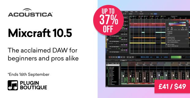 Acoustica Mixcraft Back To School Sale