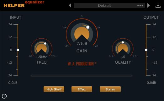 W.a Production Helper Equalizer 2 - User Interface