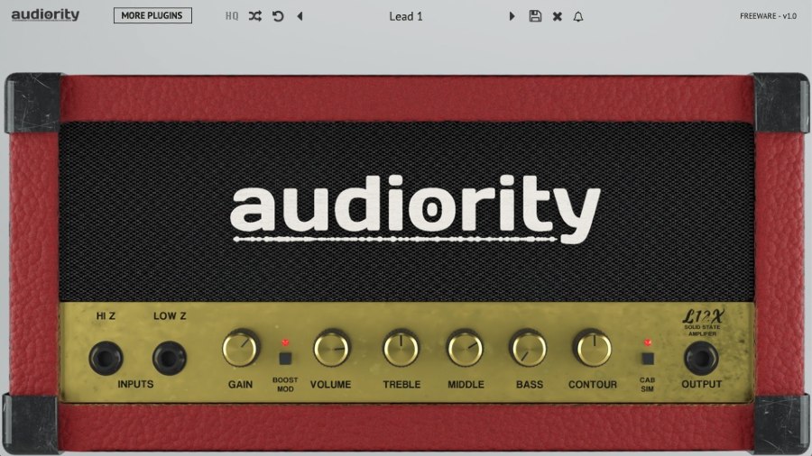 Audiority L12X Solid State Amplifier - User Interface