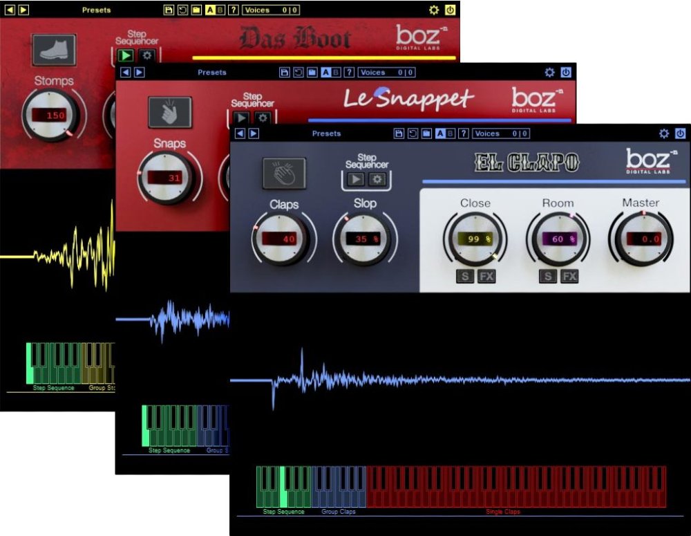 Boz Digital Labs Claps, Stomps and Snaps Bundle