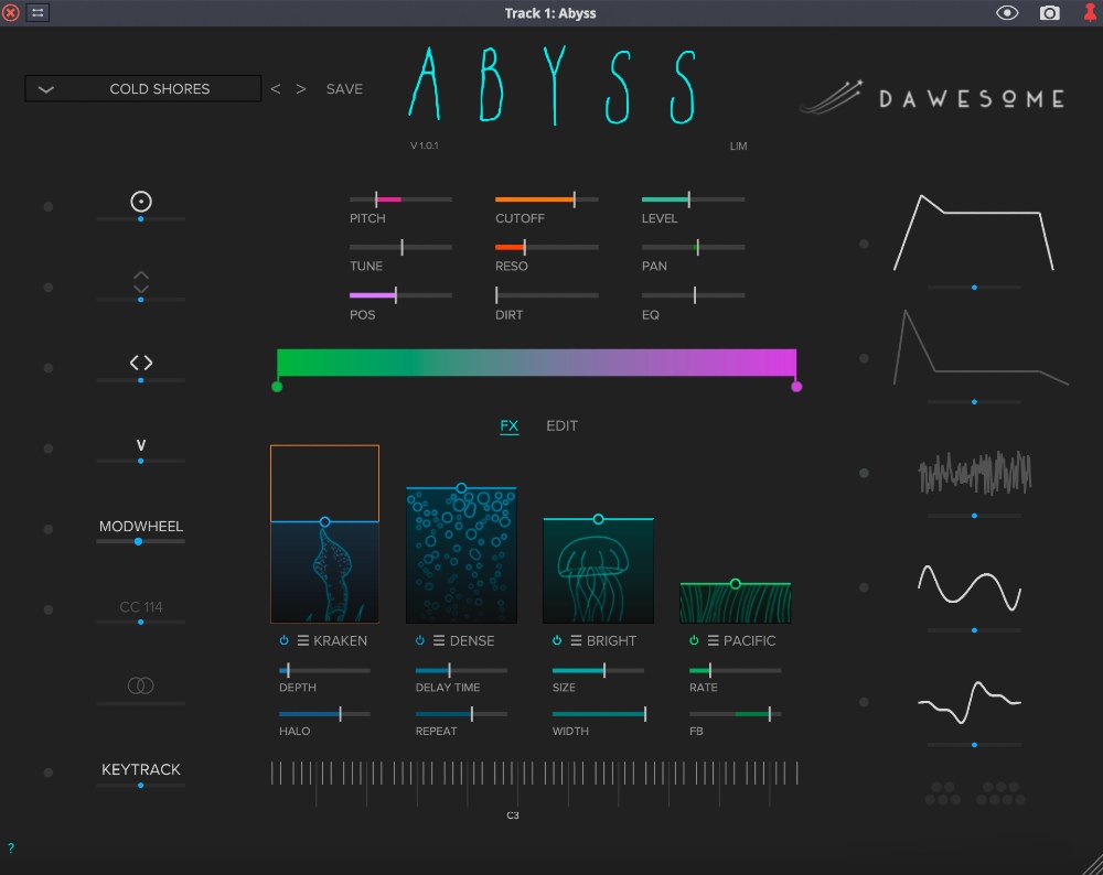 Tracktion Dawesome Abyss - Main