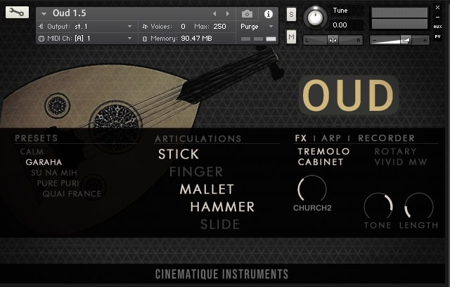 Oud v1.5 by Cinematique Instruments
