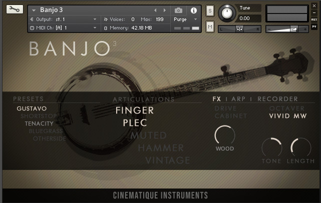 Cinematique Instruments Banjo v3