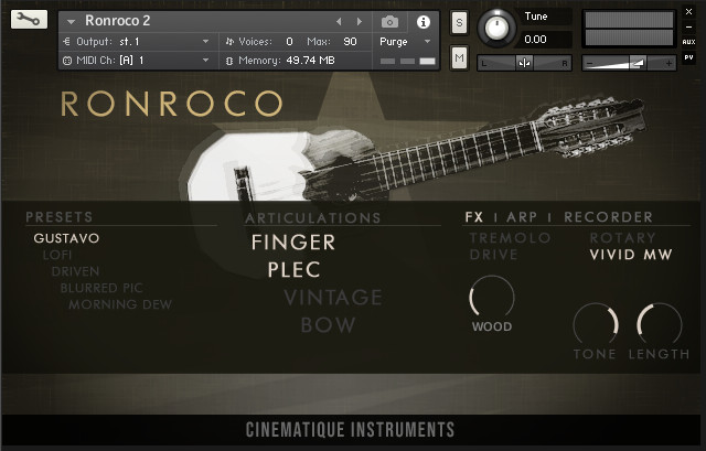 Ronroco v2 by Cinematique Instruments