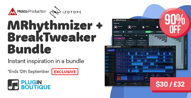 MeldaProduction MRhythmizer + iZotope BreakTweaker Expanded Bundle (Exclusive)