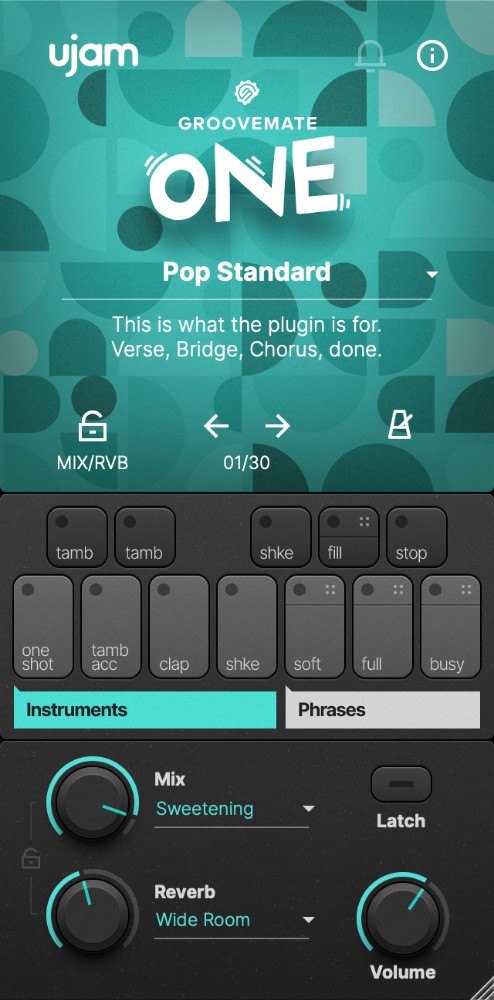 Groovemate One Crossgrade from any paid UJAM product
