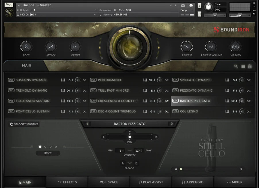 Soundiron Artillery Shell Cello