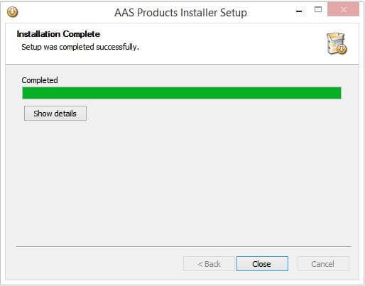 Windows AAS Software Installation Process