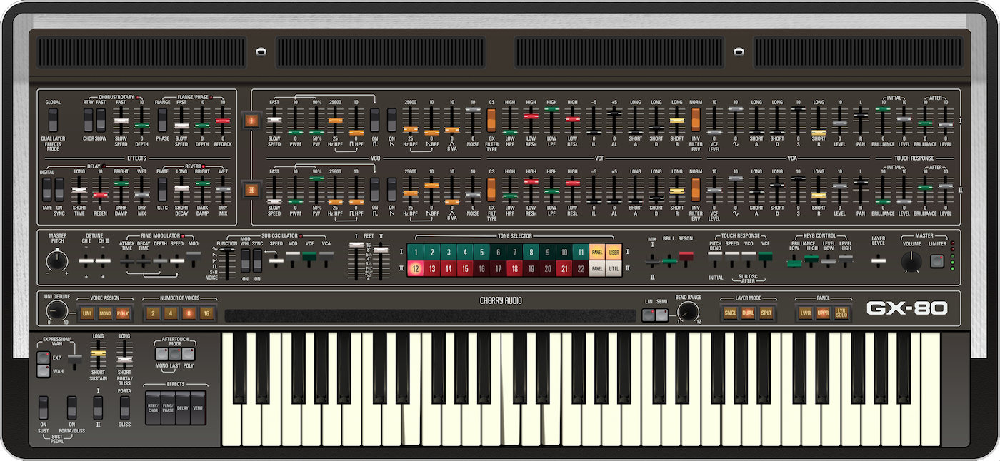GX-80 Synthesizer by Cherry Audio