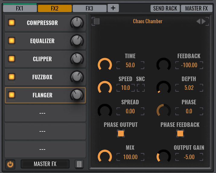VPS Avenger Synthesizer Plugin FX Selection