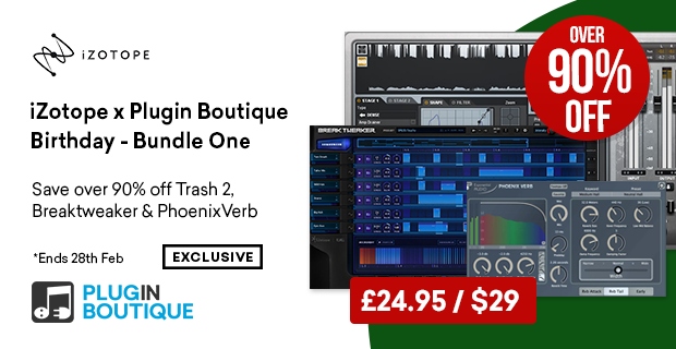 iZotope x Plugin Boutique Birthday Bundle One