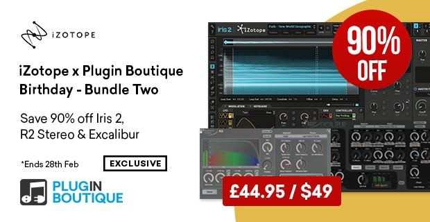 iZotope x Plugin Boutique Birthday Bundle Two