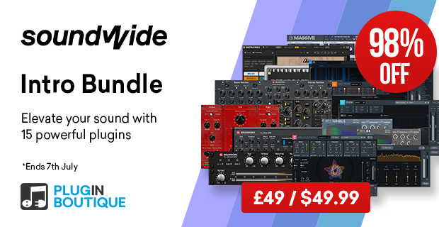 Soundwide intro bundle sale, save 98% at Plugin Boutique