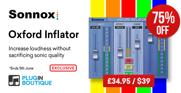Sonnox Oxford Inflator sale, save 75% at Plugin Boutique