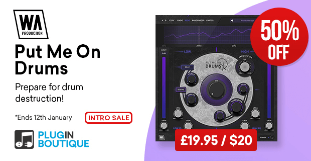 Huge Discount on W.A. Production's 'Put Me On Drums' Intro Sale