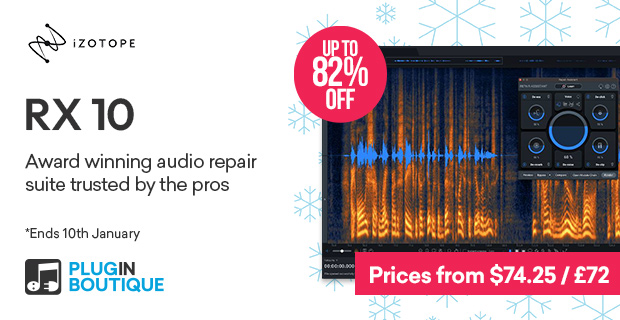 iZotope RX 10 Holiday Sale
