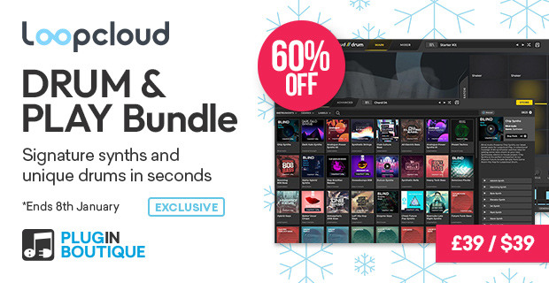 Loopcloud Plugins DRUM & PLAY Bundle Holiday Sale (Exclusive)