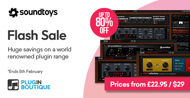 Soundtoys Sale, Save up to 80% at Plugin Boutique
