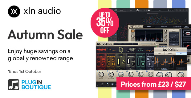 XLN Audio Autumn Sale, Save up to 35% at Plugin Boutique