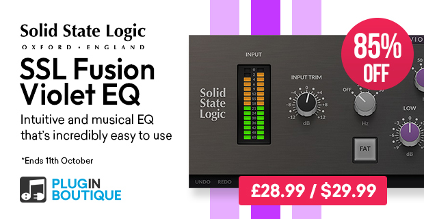Solid State Fusion Violet EQ Sale, Save 85% at Plugin Boutique