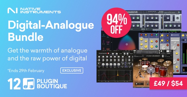 Native Instruments Digital-Analogue Bundle Sale, Save 94% at Plugin Boutique