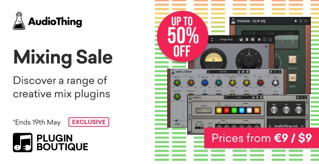620 x 320 AudioThing Mixing Sale pluginboutique