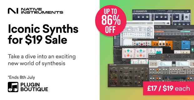 Native Instruments Summer of Sound Sale, Save up to 86% at Plugin Boutique