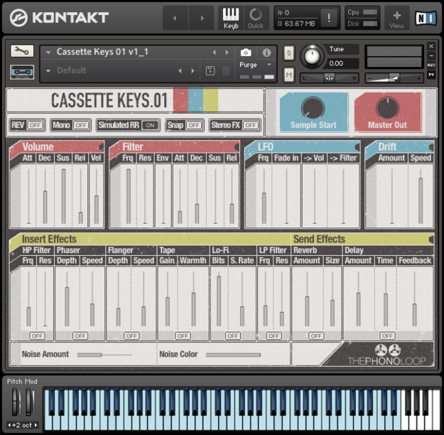 Buy Cassette Keys.01 for Kontakt Kontakt Instrument Plugin Boutique