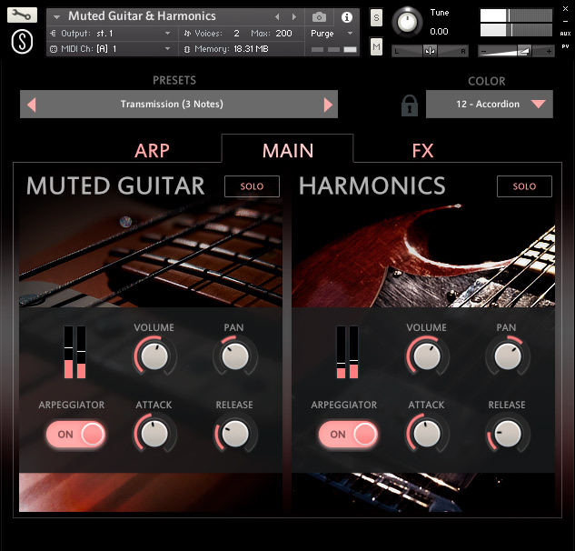 Origins Vol.6 Muted Guitar & Harmonics Plugin Pusher