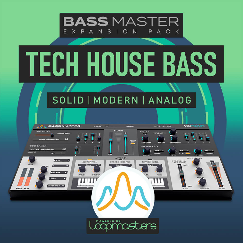 Bass Master Expansion Pack Tech House Bass Plugin Pusher