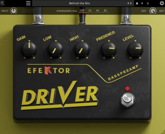 Buy EFEKTOR BASS DRIVER Preamp Plugin Boutique