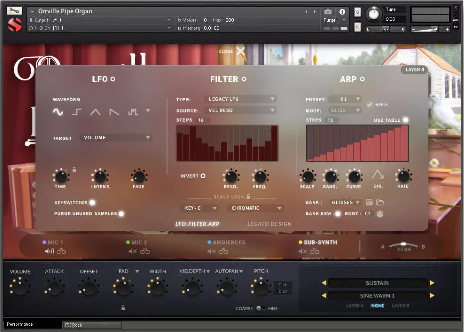 Orrville Pipe Organ Plugin Pusher