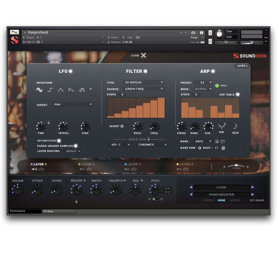 Harpsichord Plugin Pusher